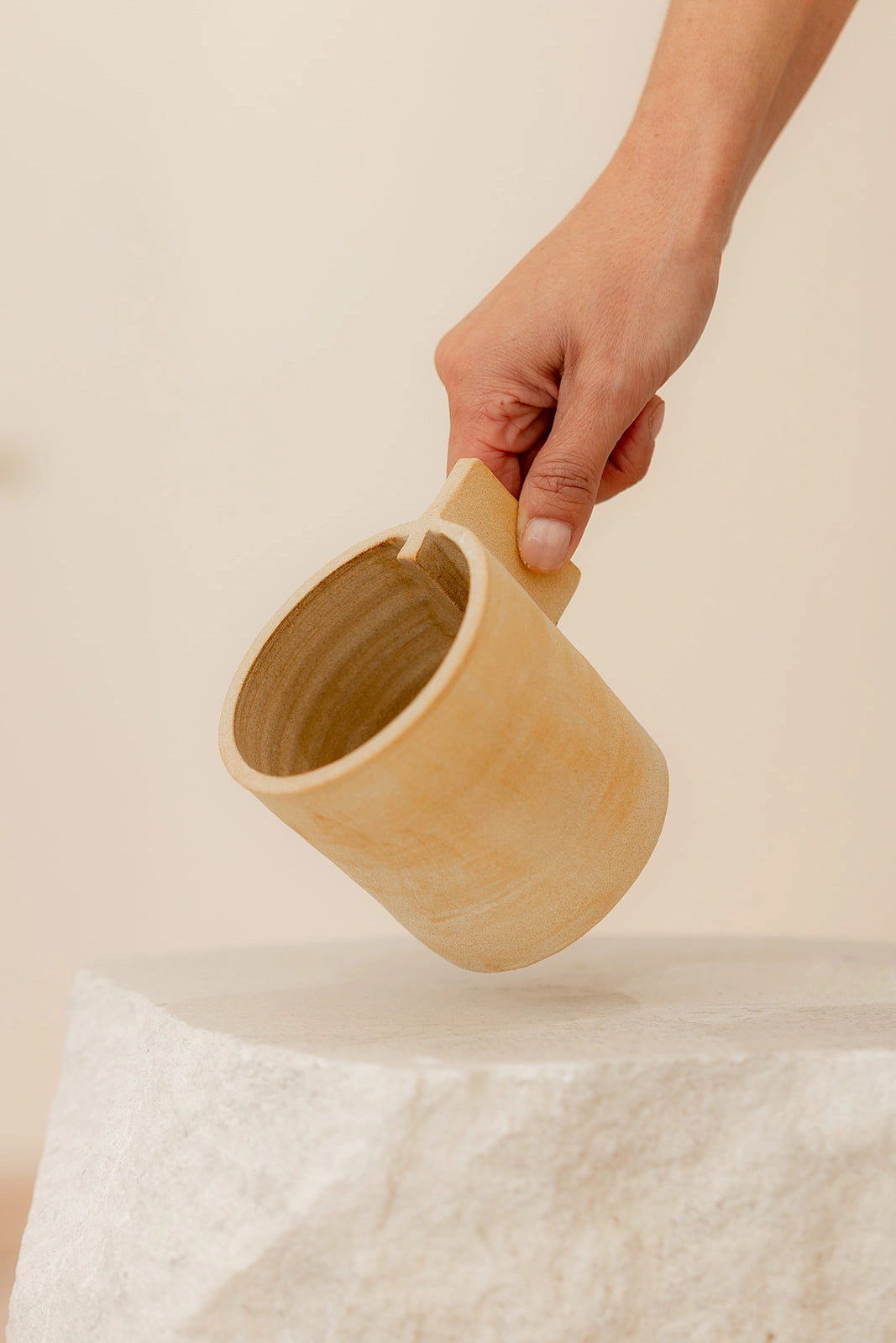 Mélange – Tea/Coffee Mug with Handle - Honey (Raw)